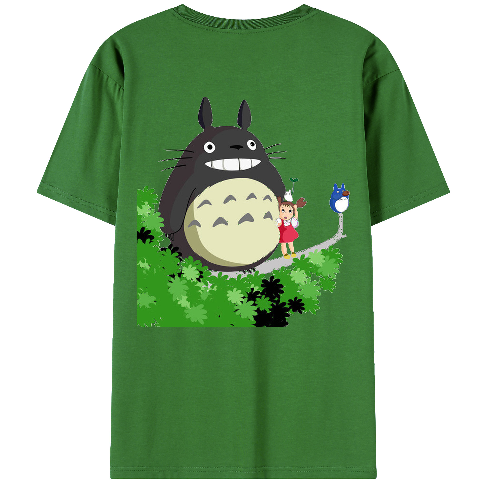 （画像用） となりのトトロ 草壁メイ 草壁サツキ My Neighbor Totoro Satsuki Kusakabe Mei Kusakabe レディース半袖Tシャツ(バックプリント)